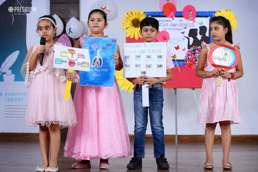 Presidium Indirapuram, PRESIDIANS RAISE AWARENESS ABOUT CANCER AND ITS EARLY DETECTION