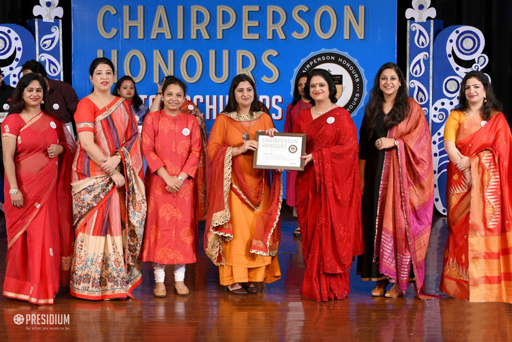 Presidium Indirapuram, TEACHERS RECEIVE RECOGNITION AT CHAIRPERSON HONOURS FOR TEACHERS