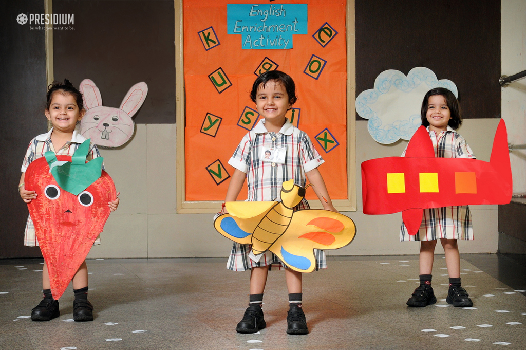 Presidium Indirapuram, LITTLE PRESIDIANS DEVELOP PRE-WRITING SKILLS AT ENGLISH ACTIVITY