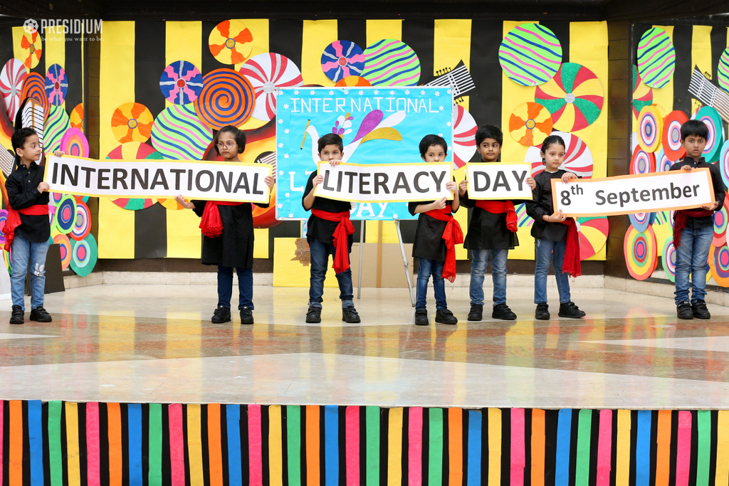 Presidium Indirapuram, WORLD LITERACY DAY: LET’S  PLEDGE TO LEND A ‘READING’ HAND!