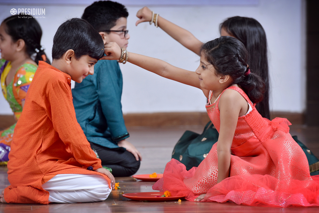 Presidium Indirapuram, RAKSHABANDHAN: PRESIDIANS WARMLY WELCOME FESTIVITIES & HAPPINESS