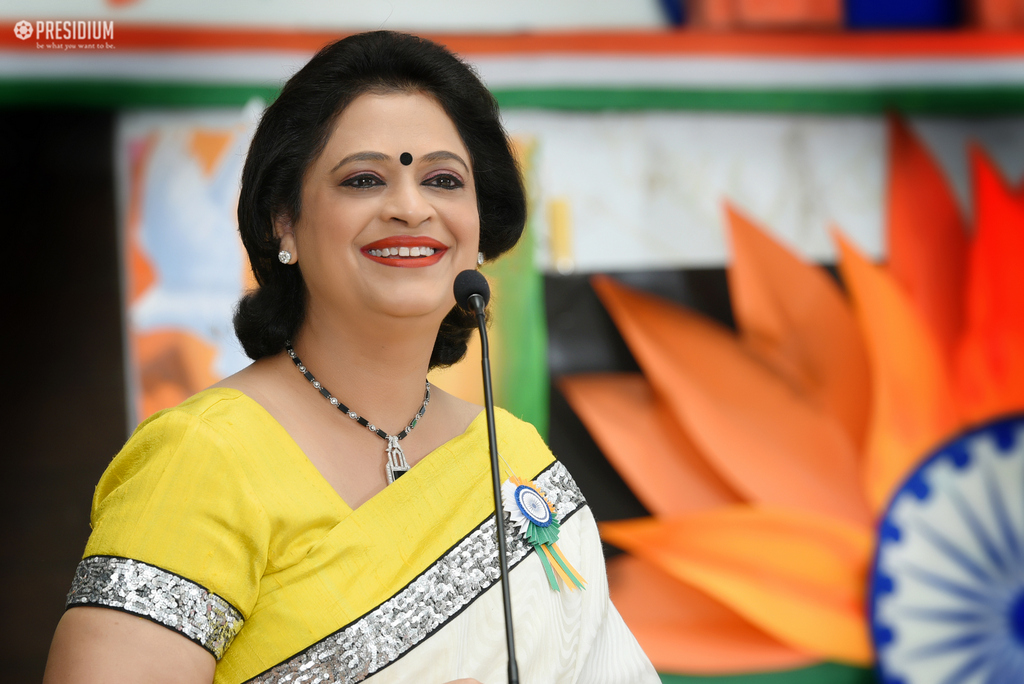 Presidium Indirapuram, PRESIDIANS MARK THE HISTORIC DAY OF INDEPENDENCE WITH SUDHA GUPTA