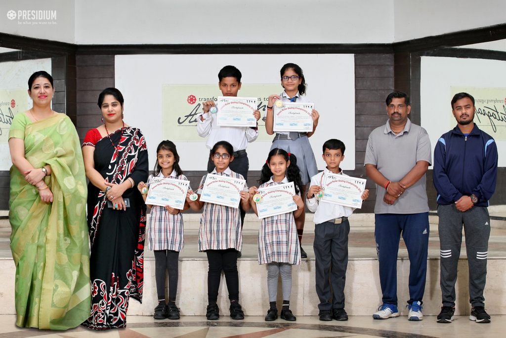 Presidium Indirapuram, SKATERS BRING LAURELS TO THE SCHOOL AT SKATING CHAMPIONSHIP