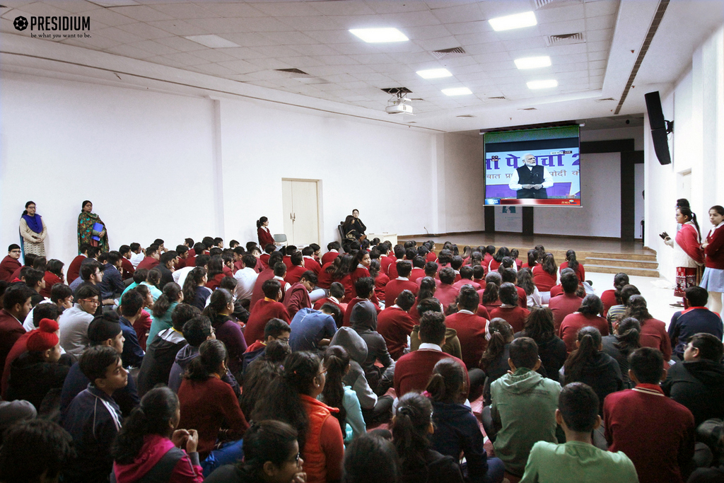 Presidium Indirapuram, 'PARIKSHA PE CHARCHA': PM MODI'S INTERACTION WITH THE YUVA SHAKTI