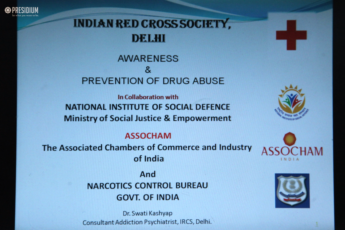 Presidium Indirapuram, SEMINAR ON AWARENESS & PREVENTION OF DRUG ABUSE AWAKENS STUDENTS