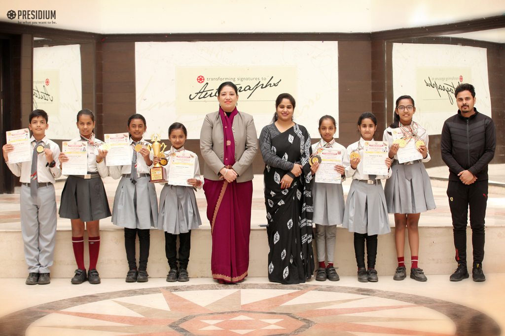 Presidium Indirapuram, BUDDING YOGA MASTERS SHINE AT UP STATE YOGA CHAMPIONSHIP