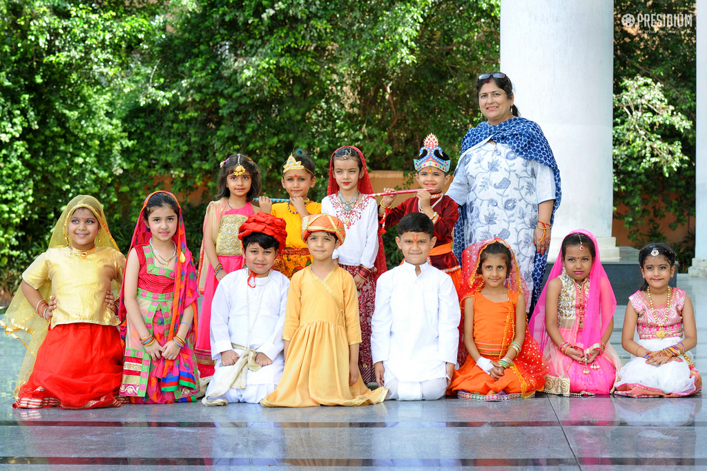 Presidium Gurgaon-57, STUDENTS REVEL IN GRAND CELEBRATIONS ON JANMASHTAMI