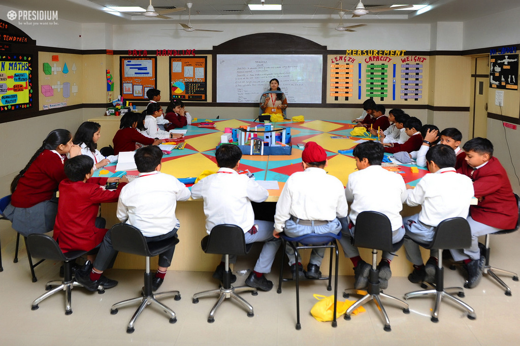 Presidium Gurgaon-57, PRESIDIANS USE ‘DIENE’S BLOCKS’ TO UNDERSTAND CUBES & CUBOIDS