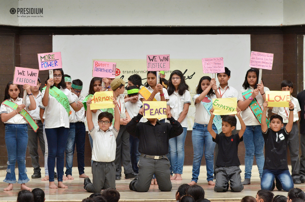 Presidium Indirapuram, PRESIDIANS PAY A HEART-WARMING TRIBUTE TO NELSON MANDELA