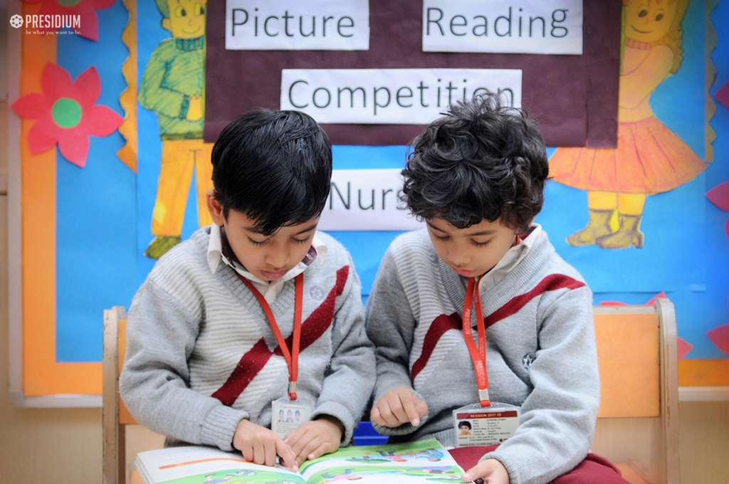 Presidium Indirapuram, YOUNG READERS DECODE VISUAL IMAGES IN PICTURE READING COMPETITION