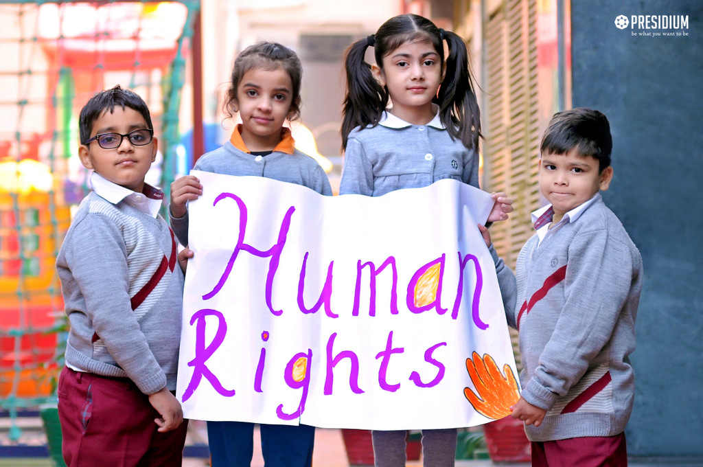 Presidium Pitampura, HUMAN RIGHTS DAY: STUDENTS ENGAGE IN SPREADING POWERFUL IDEAS