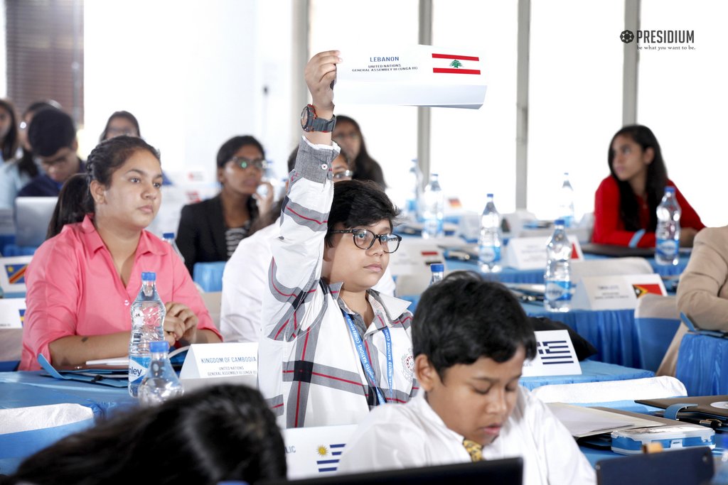 Presidium Indirapuram, PRESIDIANS OF IP DISPLAY SPIRIT & CONFIDENCE AT PMUN 2017