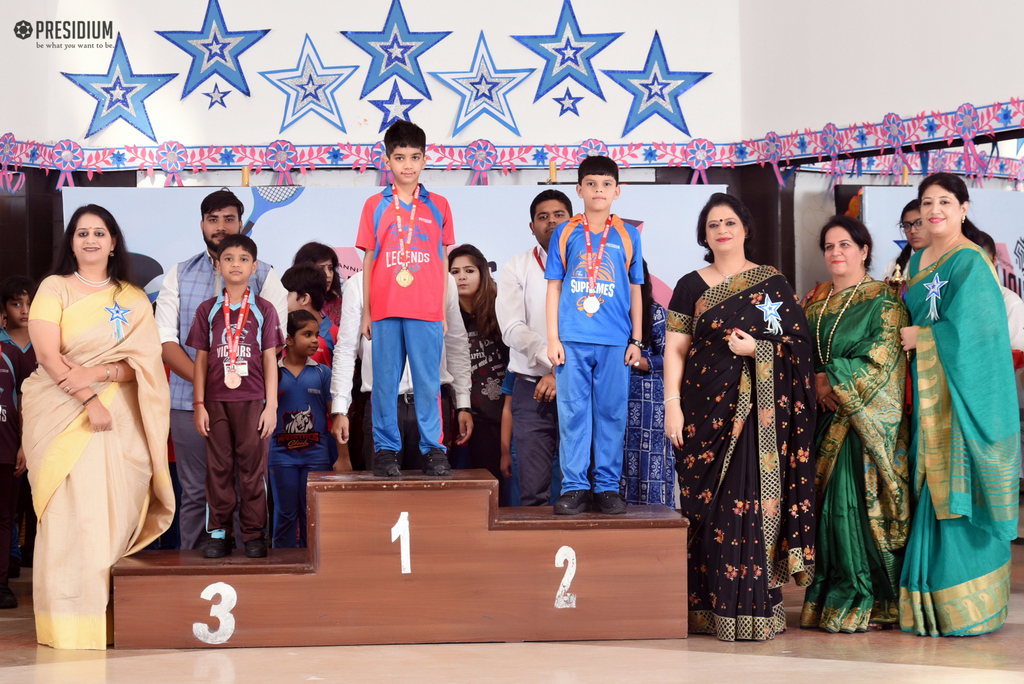 Presidium Indirapuram, SPORTS PRIZE DISTRIBUTION BRINGS OUR SPORTS STARS IN LIMELIGHT