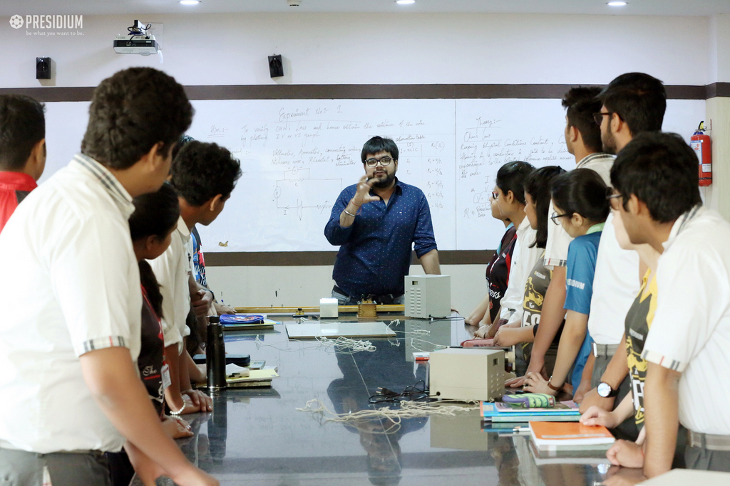 Presidium Gurgaon-57, PRESIDIANS LEARN ABOUT OHM’S LAW WITH A PHYSICS EXPERIMENT!