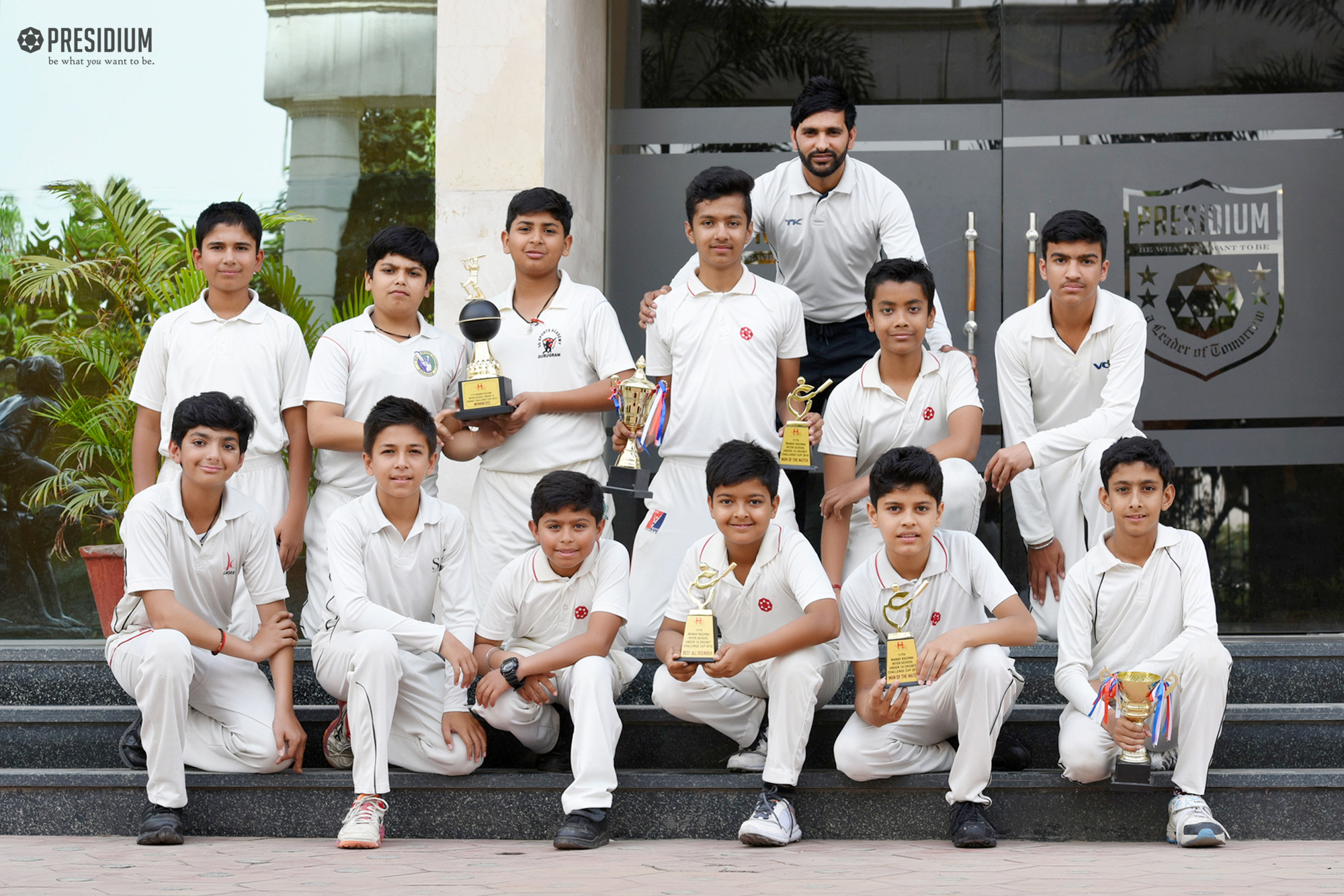 Presidium Gurgaon-57, YOUNG CRICKETERS HIT THE WINNING RUNS AT INTERSCHOOL COMPETITION!