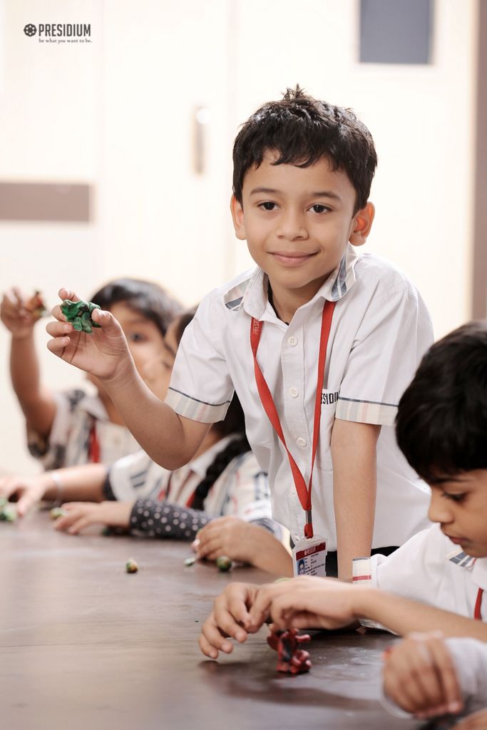 Presidium Gurgaon-57, PLAY WITH CLAY: LITTLE PRESIDIANS RELISH A POTTERY ADVENTURE