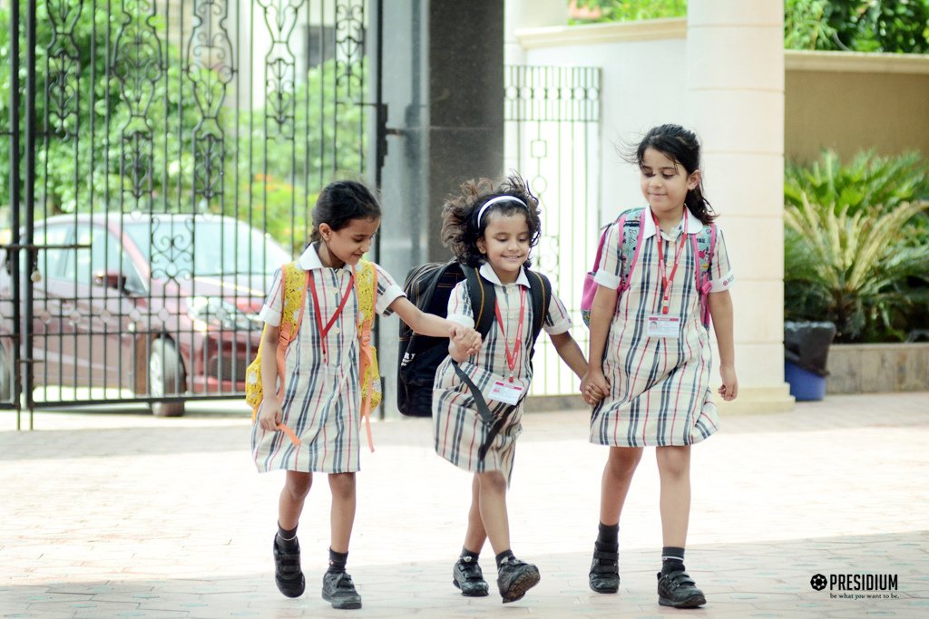 Presidium Gurgaon-57, PRESIDIANS RELISH FIRST DAY IN SCHOOL AFTER SUMMER VACATIONS