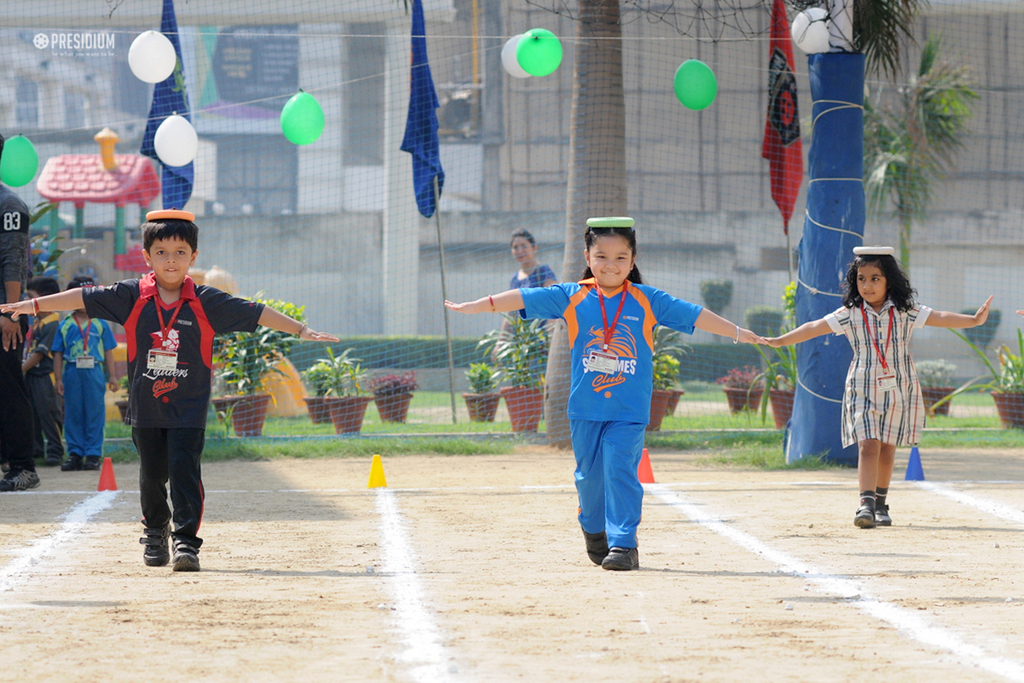 Presidium Indirapuram, ANNUAL SPORTS DAY:PRESIDIANS DISPLAY IDEAL TEAM SPIRIT & STRENGTH