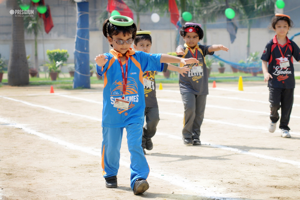 Presidium Indirapuram, ANNUAL SPORTS DAY:PRESIDIANS DISPLAY IDEAL TEAM SPIRIT & STRENGTH