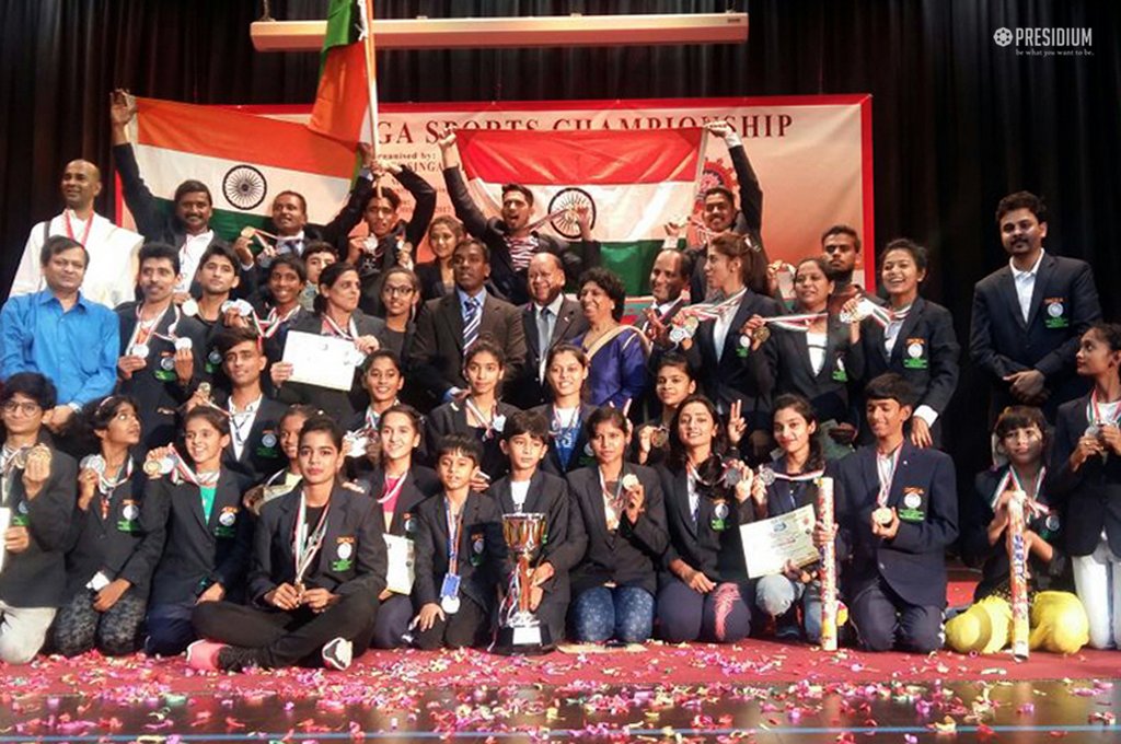 Presidium Indirapuram, BHAVI JAIN MAKES IT TO WORLD YOGA SPORTS CHAMPIONSHIP - ARGENTINA