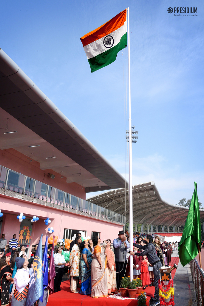 ANNUAL SPORTS MEET- SUDHA MA'AM ACKNOWLEDGES YOUNG ATHLETES