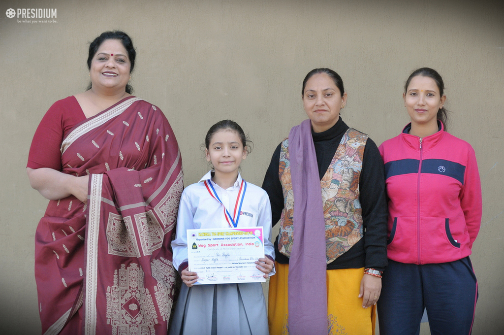 KUDOS PARI FOR GRABBING GOLD IN 2ND NATIONAL YOGA CHAMPIONSHIP