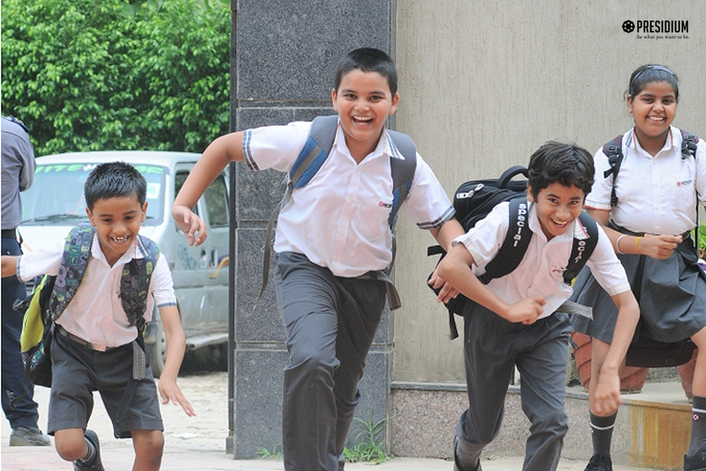 Presidium Rajnagar, FIRST DAY IN SCHOOL AFTER SUMMER VACATIONS EXCITES PRESIDIANS