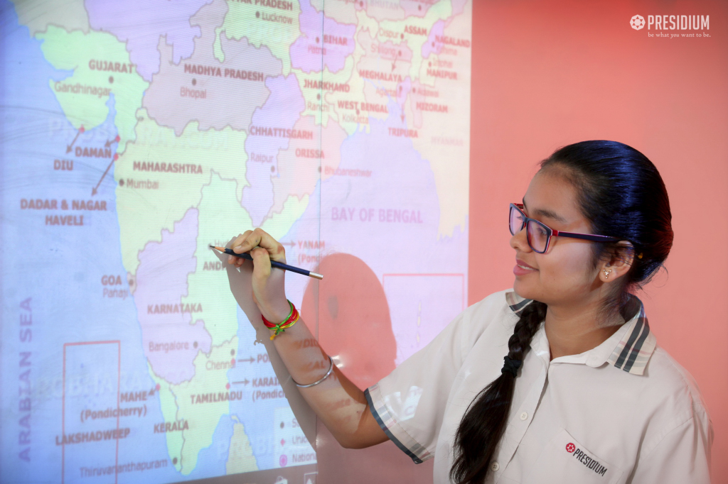 Presidium Rajnagar, INTERACTIVE MAP ACTIVITY MAKES LEARNING GEOGRAPHY INTRIGUING