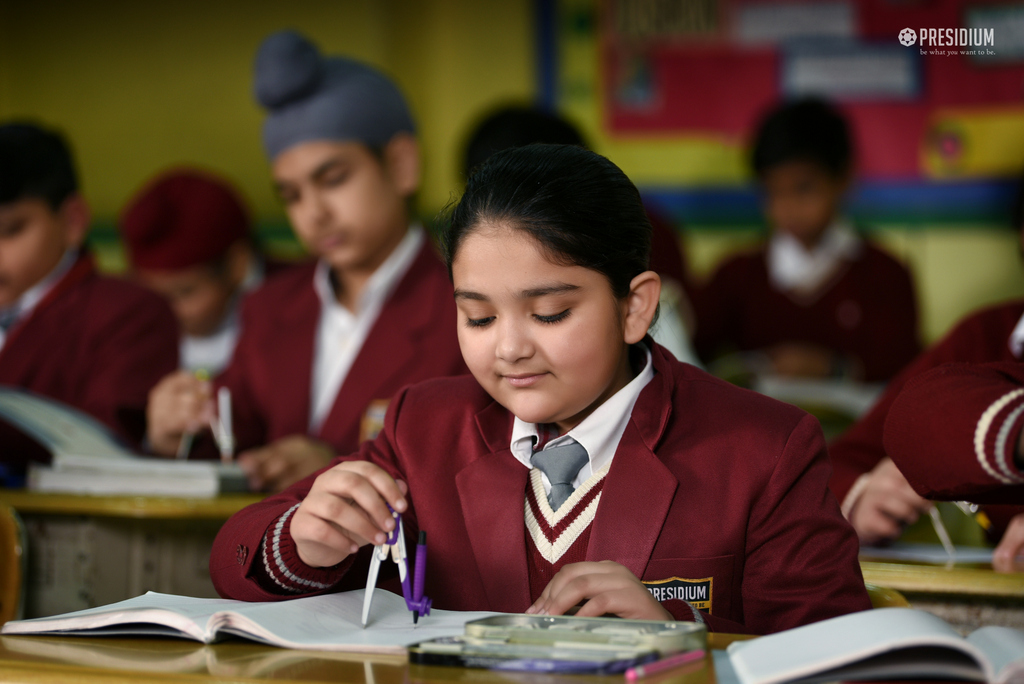 Presidium Punjabi Bagh, PRESIDIANS ENHANCE THEIR SKILLS IN PRACTICAL GEOMETRY CLASS