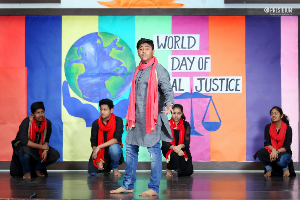 Presidium Rajnagar, PRESIDIANS ORGANISE SPECIAL ASSEMBLY ON WORLD SOCIAL JUSTICE DAY