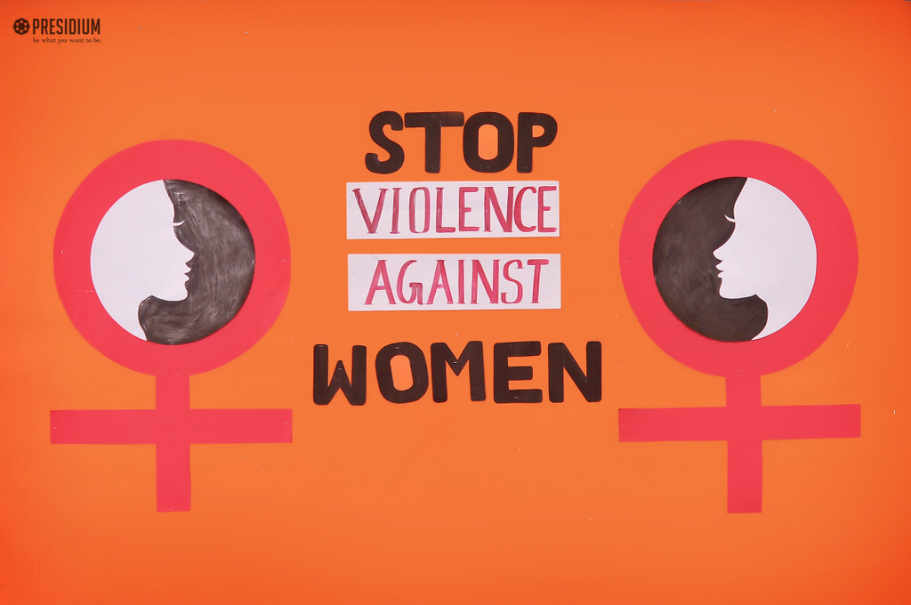 Presidium Rajnagar, PRESIDIANS CREATE AWARENESS TO END VIOLENCE AGAINST WOMEN
