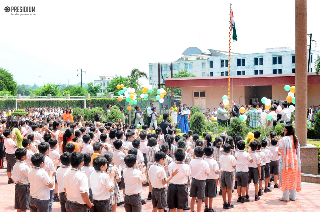 Presidium Rajnagar, PRESIDIANS HAIL THE LAND OF THE BRAVE ON INDEPENDENCE DAY