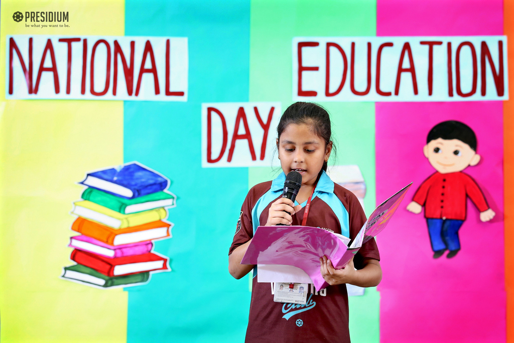 Presidium Rajnagar, NATIONAL EDUCATION DAY: EDUCATION IS THE SOURCE OF POWER PROGRESS