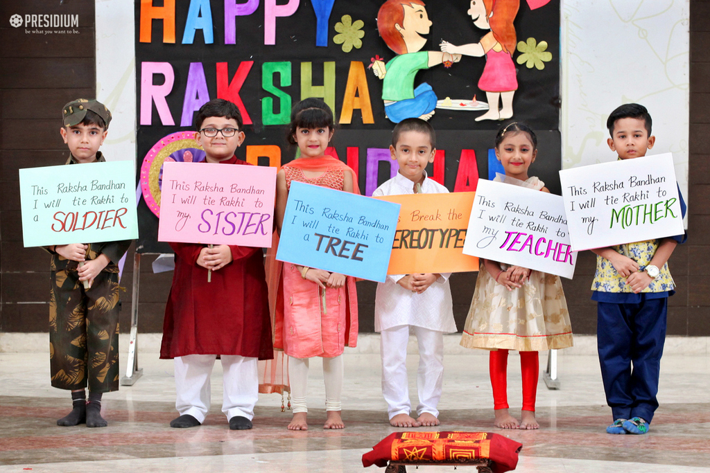 Presidium Indirapuram, PRESIDIANS CELEBRATE THE AUSPICIOUS OCCASION OF RAKHI WITH JOY 