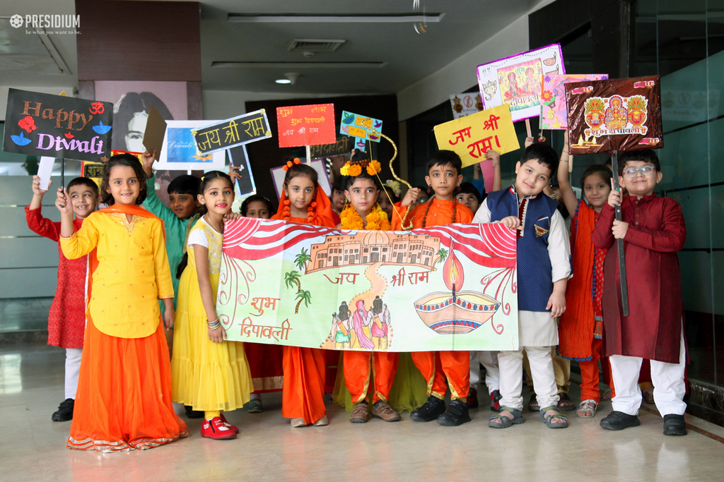 Presidium Indirapuram, PRESIDIANS SPREAD AWARENESS WITH 'SAY NO TO CRACKERS' RALLY