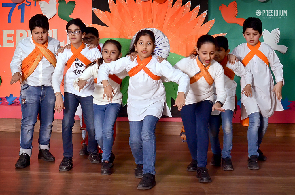 Presidium Indirapuram, STUDENTS CELEBRATE THE UNITY OF INDIA WITH MRS.SUDHA GUPTA