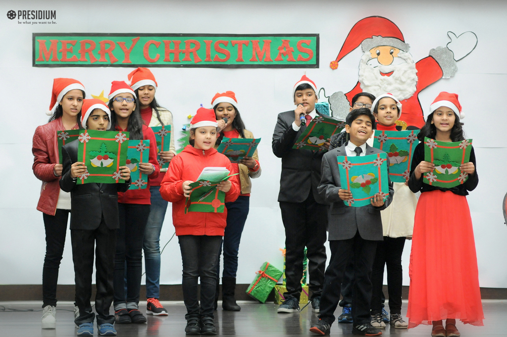 Presidium Rajnagar, SPECIAL ASSEMBLY ON CHRISTMAS SPREADS AURA OF PLEASANT HARMONY