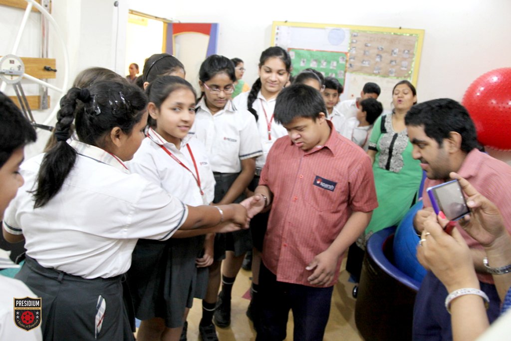 Presidium Indirapuram, PRESIDIANS DISCOVER HUMANITY AT SPARSH SPECIAL SCHOOL