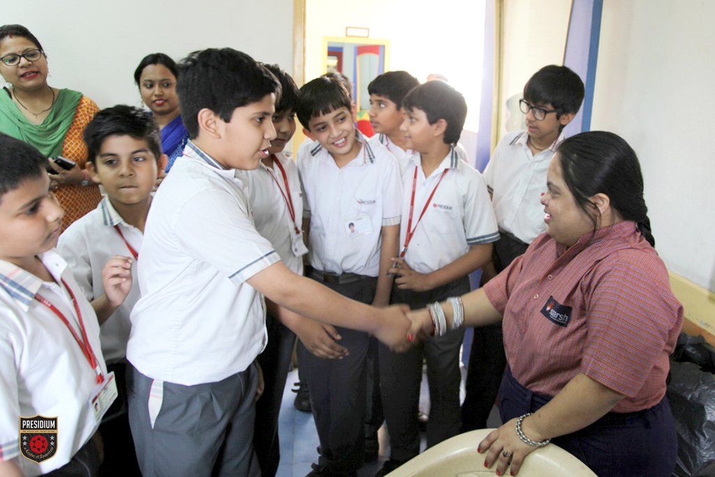 Presidium Indirapuram, PRESIDIANS DISCOVER HUMANITY AT SPARSH SPECIAL SCHOOL