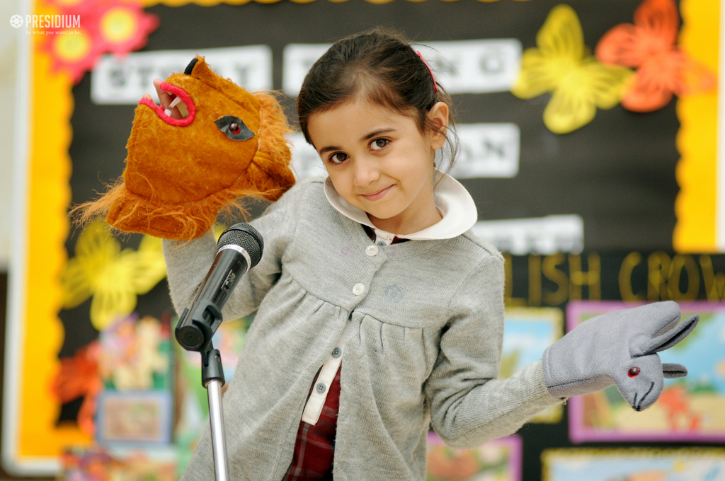 Presidium Indirapuram, LITTLE PRESIDIANS SHOWCASE THEIR CREATIVITY WITH STORYTELLING