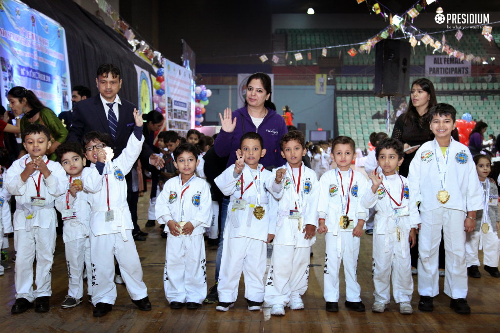 Presidium Dwarka-6, YOUNG SPORTSMEN CAPTIVATE ALL AT SUBJUNIOR TAEKWONDO CHAMPIONSHIP