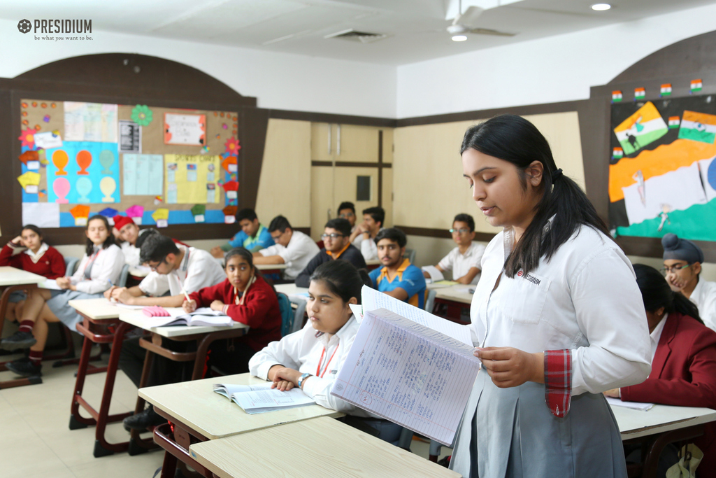 Presidium Gurgaon-57, AN ESSAY WRITING ACTIVITY IS HELD TO STOP VIOLENCE AGAINST WOMEN