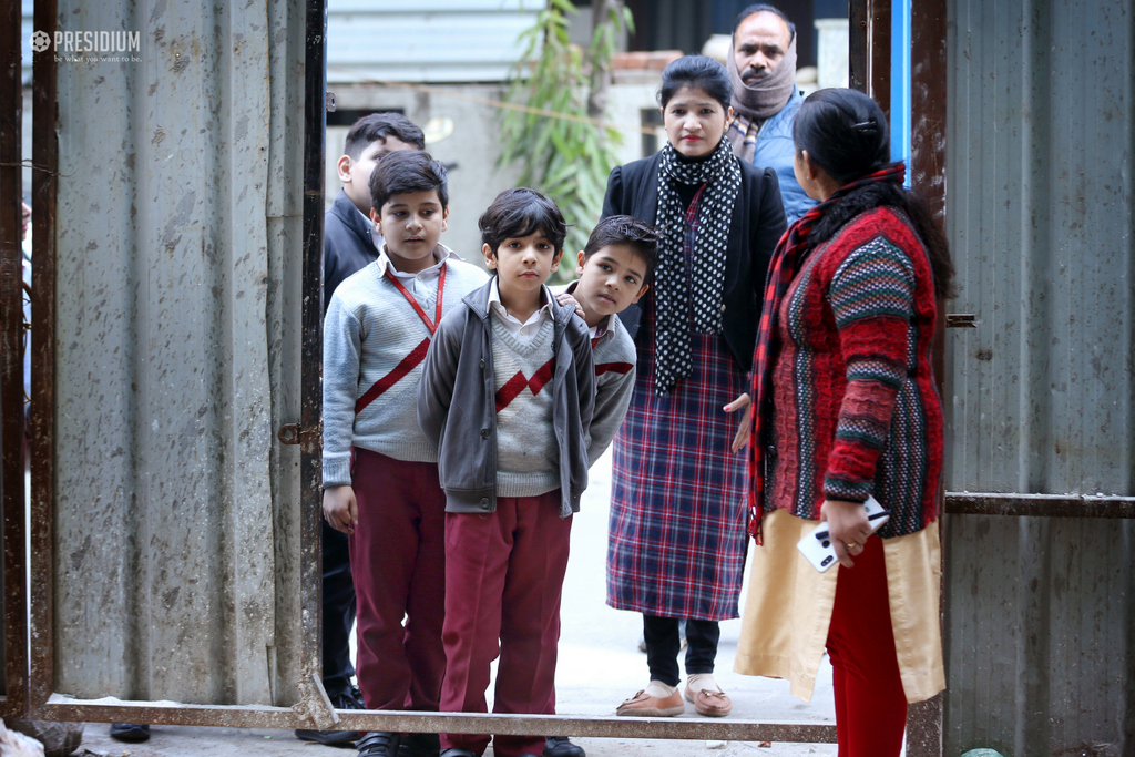 Presidium Vivek Vihar, PRESIDIANS ENJOY A VISIT TO CONSTRUCTION SITE