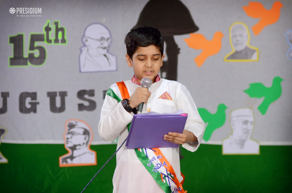 Presidium Vivek Vihar, INDEPENDENCE DAY SPREE FILLS THE AURA AT SCHOOL WITH PATRIOTISM