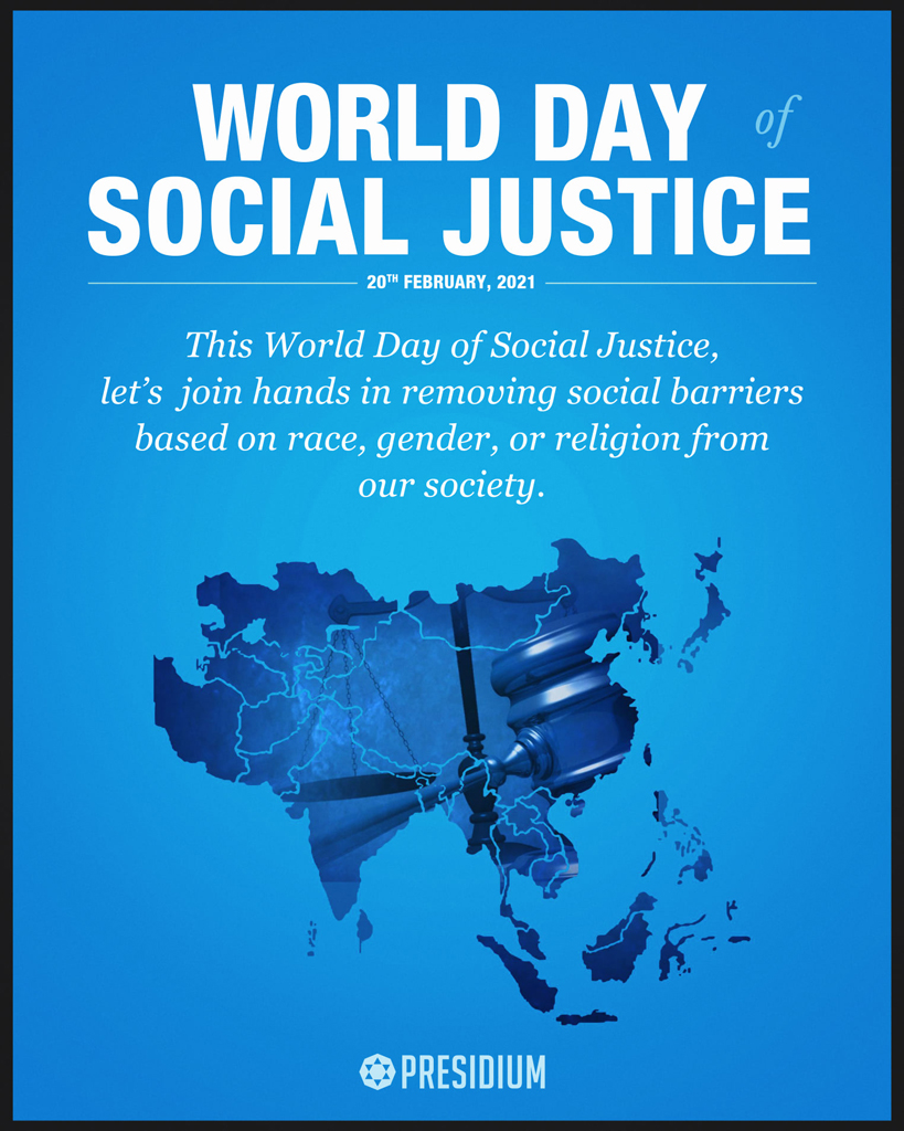 LET’S UPHOLD THE PRINCIPLES OF SOCIAL JUSTICE