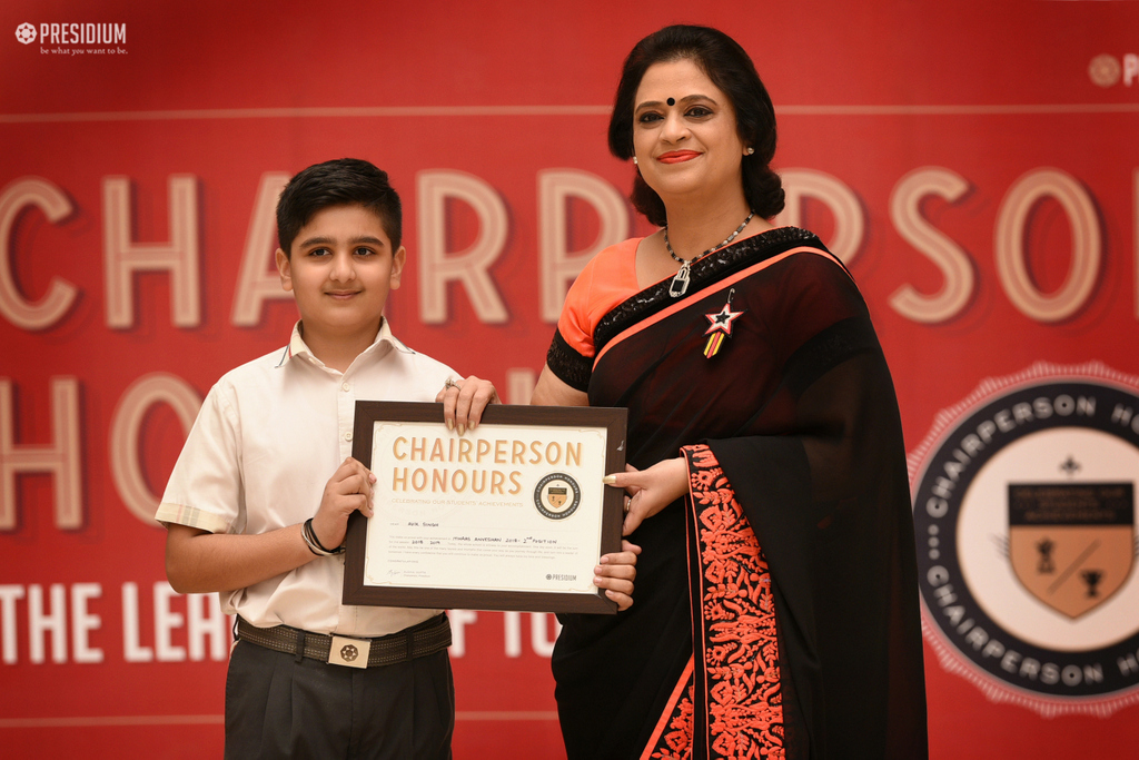 Presidium Indirapuram, PRESIDIUM HONORS YOUNG ACHIEVERS AT CHAIRPERSON HONORS CEREMONY