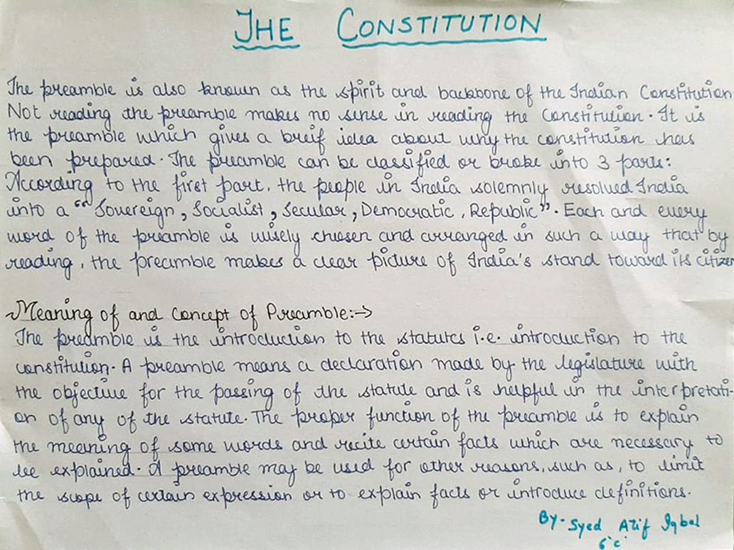 Presidium Rajnagar, PRESIDIANS CELEBRATE THE PHILOSOPHY OF OUR CONSTITUTION MAKERS