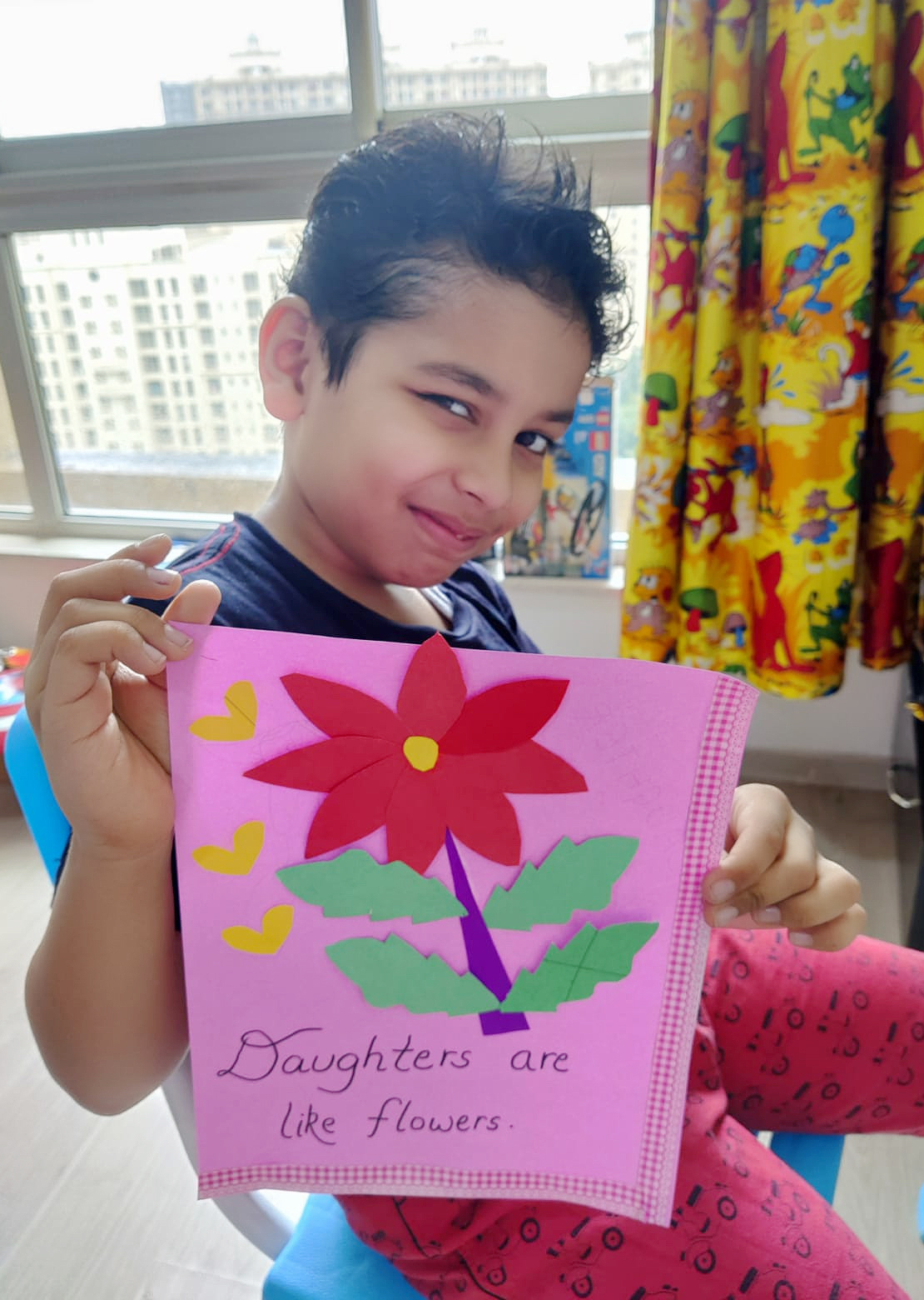 Presidium Gurgaon-57, STUDENTS CELEBRATE DAUGHTER’S DAY WITH A CARD MAKING ACTIVITY