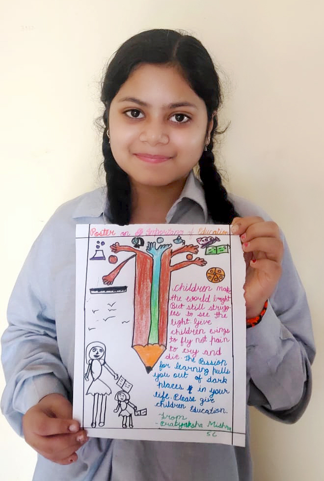 Presidium Rajnagar, POSTER MAKING & SLOGAN WRITING: STUDENTS HONE THEIR IMAGINATION 