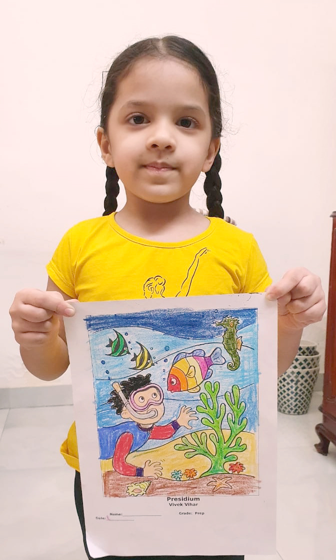 Presidium Vivek Vihar, STUDENTS UNLEASH THEIR TALENT AT DRAWING & COLORING COMPETITION